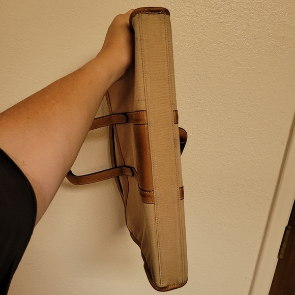 Vintage Marley Hodgson Ghurka Expediter No. 34 Canvas and Leather Briefcase.  - Picture 13 of 15